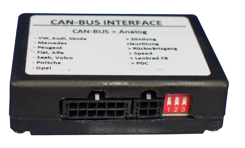 CAN-Bus Interface-Box ACC,Speed,Licht,R-Gang,Lenkrad,Sound-S, CAN-Bus mit  LKF, CAN-Bus, Interfaces nach Funktion, Interfaces, Produkte